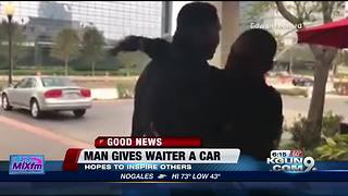 Man gives favorite waiter a car