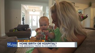 Many mothers choosing to give birth at home
