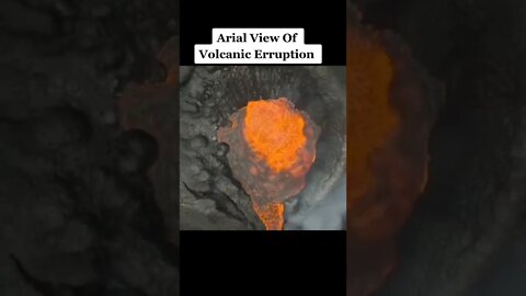 Amazing Arial View Of Volcanic Erruption #short #shorts #volcano