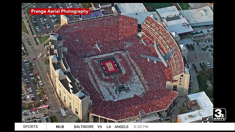 FROM THE AIR: Volleyball Day In Nebraska