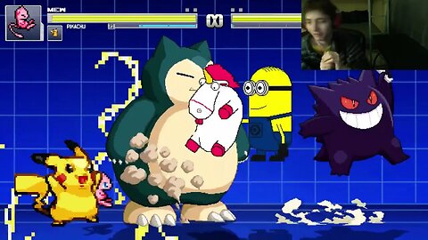 Pokemon Characters (Pikachu, Gengar, Snorlax, And Mew) VS Dave The Minion In An Epic Battle In MUGEN