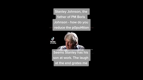 Boris’s dad calls for depopulation