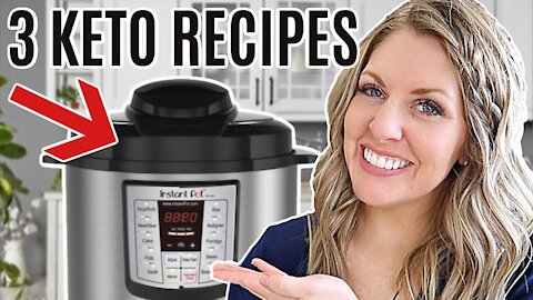 3 EASY Instant Pot KETO Recipes - Low Carb Recipes For Beginners