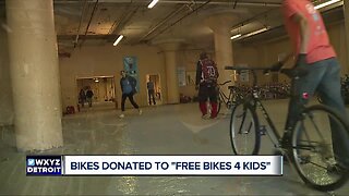 'Free Bikes 4 Kidz' collects hundreds for kids in Detroit