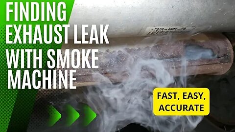 How To Find An Exhaust Leak With Smoke Machine