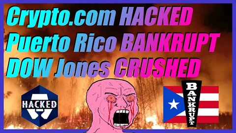 CRYPTO.COM HACKED!!! DOW CRUSHED! Puerto Rico BANKRUPT! - Crypto News Today