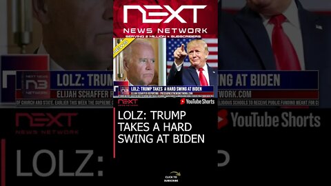 LOLZ: TRUMP TAKES A HARD SWING AT BIDEN #shorts