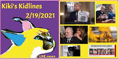 LNE.news - Kiki's Kidlines - 2-19-2021 - Rush Limbaugh has Died, Found: Yellow Lobster