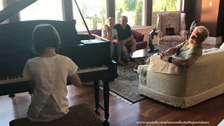 Family Shares the International Love of Music as Amazing Girl Plays the Piano