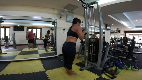 V Bar Triceps Pushdown May Tita