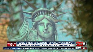 Local artists collaborate on "Creative Crossing" in Central Bakersfield