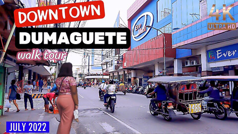 [4K 🇵🇭] DOWNTOWN DUMAGUETE Walking Tour | #Philippines