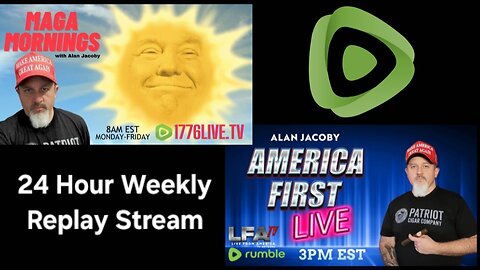 24 Hour Weekly Replay Stream 4/12 MAGA Mornings & America First LIVE