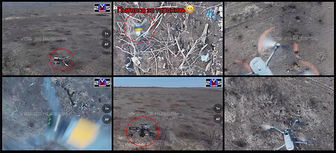 Robotyne area: Russian drones in war or collision with Ukrainian drones