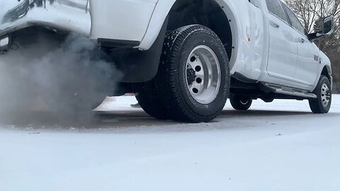 2012 Ram 3500 6.7 Cummins -19° F Cold Start with Grid Heater Delete (High Idle and Exhaust Brake)