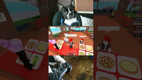 Cannoli Opens a Pizza Place #roblox #gamerdog #videogames #fyp #pizza #fnaf #robloxmemes