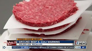 Ground beef being recalled