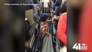 Adorable toddler fist bumps KCI passengers