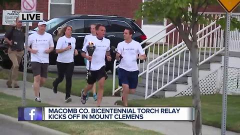 Macomb Co. Bicentennial Torch Relay kicks off in Mount Clemens