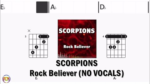 SCORPIONS Rock Believer FCN GUITAR CHORDS & LYRICS NO VOCALS