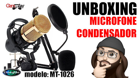 UNBOXING Microfone Dinânimo Profissional Condensador - TOMATE Modelo M1026 (Cirurgião Vídeos)