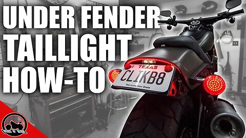 HOW-TO: Harley- Davidson Fat Bob Under Fender LED Taillight - Chrome Glow