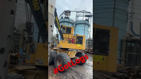 Just Getting Unloaded. #pulpwood #landclearing #heavyequipment #semitrucks #tractor #treeservice