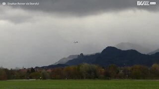 Atterrissage raté d'un avion à Salzbourg en Autriche