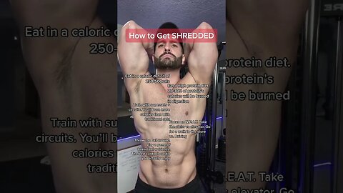 How to Get Shredded Fast