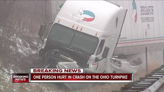 One person hurt in crash on the Ohio Turnpike