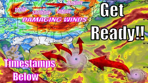 Get Ready! Potential Hurricane & Back To Back Powerful Storms Coming - The WeatherMan Plus