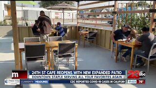 24th St Cafe reopens with new expanded patio