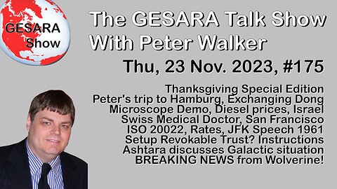 2023-11-23, GESARA Talk Show 175 - Thursday