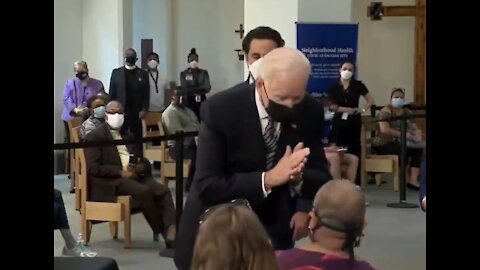 Biden Gets in Woman's Face, Tells Her to "Socially Distance"