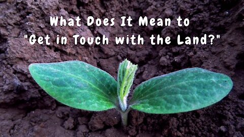 What Does it Mean to Get in Touch with the Land?