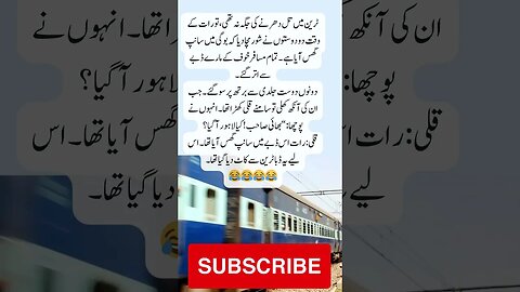 clever young men snake in train | interesting facts | funny quotes | joke in Urdu