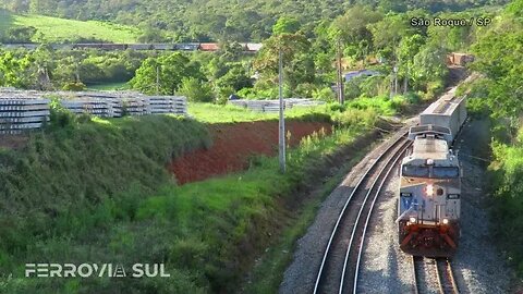 Encontro de trens da VLi em São Roque/SP