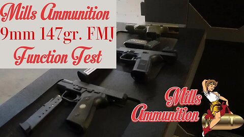 9mm 147gr Mills Ammunition Function Test @therangeatlakenorman5410
