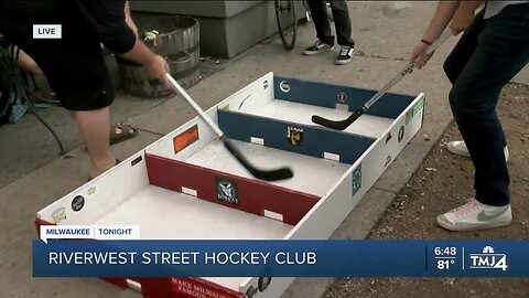 Street Hockey in Riverwest