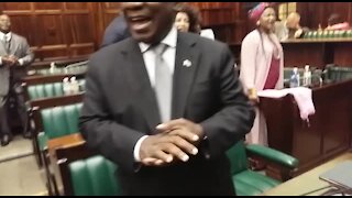 SOUTH AFRICA - Cape Town - President Cyril Ramaphosa answers questions in Parliament (Cell phone videos) (ZZC)