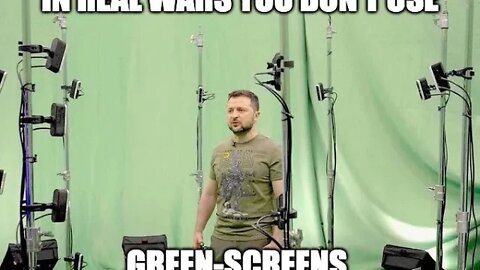 Actors Busted For War In Ukraine, And Zelensky In Front Of Green Screen