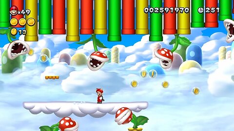 New Super Mario Bros. U Deluxe | Episode 54 - Meringue Clouds-1 Land of Flying Blocks