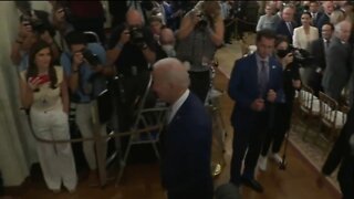 Biden Ignores Questions About FBI's Raid On Trump's Home
