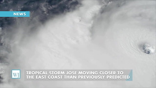 Tropical Storm Jose Moving Closer To The East Coast Than Previo