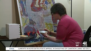 Art of giving back | Olathe Chiefs fan donates artwork capturing team's most powerful moments