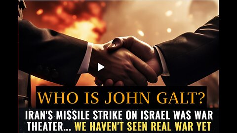 Mike Adams HRR W/ Iran's missile strike on Israel was WAR THEATER...TY JGANON, SGANON