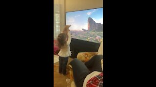 Little Girl Reenacts ‘Lion King’ Scene Using Her Chihuahua