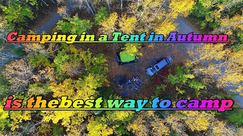 Camping in a Tent in Autumn is the best way to camp Nomad Outdoor Adventure & Travel Show Vlog1966
