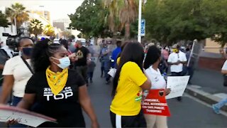 Protest outside Parliament during SONA 2021