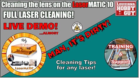 💡 Diode Laser Lens cleaning on the Roly Automation, LaserMATIC 10.